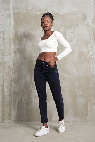 MINCHETTO Classic 8001-d320 women's everyday mom stretch regular waist tradit...