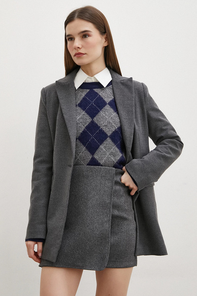 TRENDQUEL Fusta cu pliuri în față Antirasit