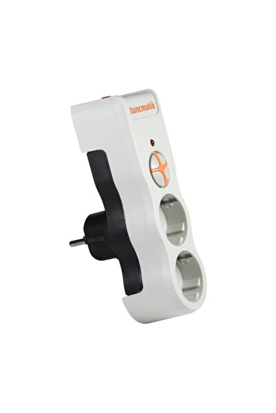 Tunçmatik Powersurge Tsk19021 1050 Joules 2-Piece White Surge Protected Socket