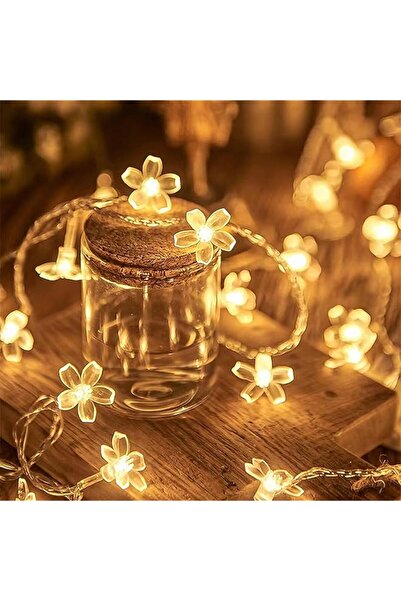 The Bros Cherry Blossom Flower Fairy Lights, Diwali Lights - 40 LED Battery Operated String Lights f