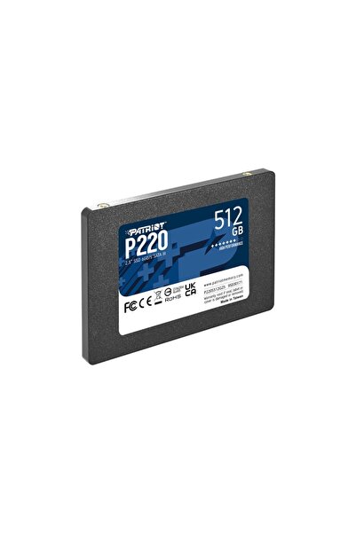Patriot P220 512Gb 550/500Mb/S 2.5" Sata3 Ssd P220S512G25