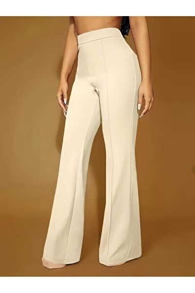 Fashionhaine.ro Women's High Waisted Pants – Elegant Model for Office Outfits