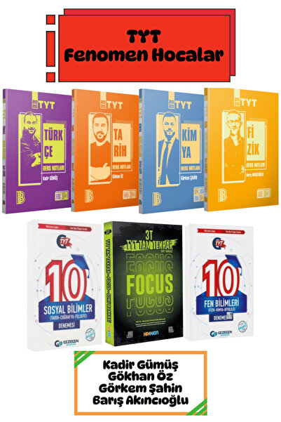 Gezegen Yayıncılık Benim Hocam Yayınları 2026 TYT Türkçe Tarih Kimya Fizik De...