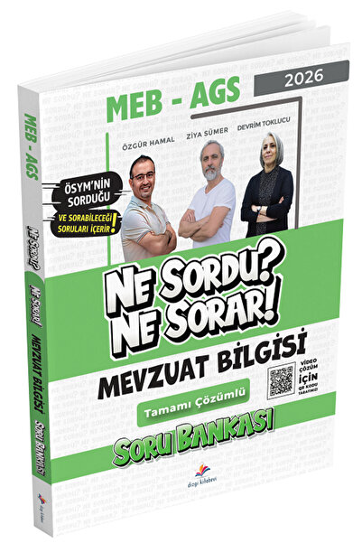Dizgi Kitap 2026 MEB-AGS Mevzuat Bilgisi Ne Sordu Ne Sorar Soru Bankası Çözüm...