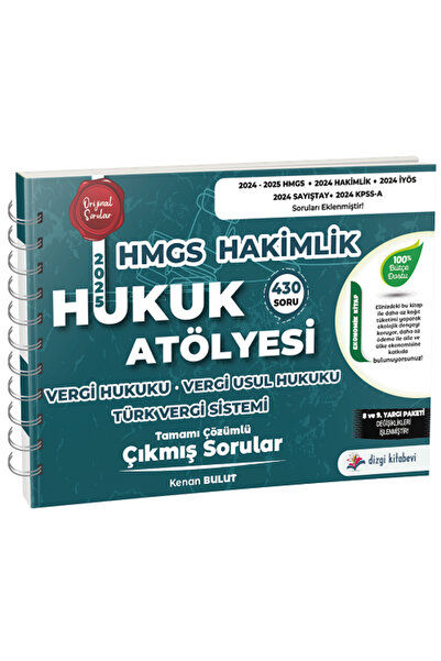 Dizgi Kitap Hukuk Atölyesi HMGS Hakimlik Vergi, Vergi Usul Hukuku, Türk Vergi...