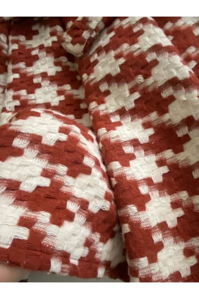 HMCraft Red Children's Dress with Goose Feet Pattern