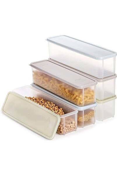 ANTOLE Food Storage Containers, 6 PCS Airtight Spaghetti Noodle Holder