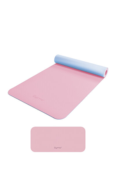 Gymo Ekolojik 6mm TPE Yoga Matı Pilates Minderi Diz Dirsek Koruyucu Matlı Set...