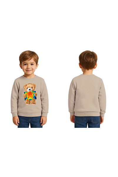 SEDİRLİ Ursuleț unisex cu imprimeu Copii Swae tricou 3 fire cu borduri