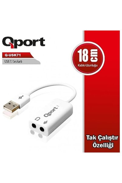 Universal Qport q-usk71 usb to soundcard 7.1 usb sound card
