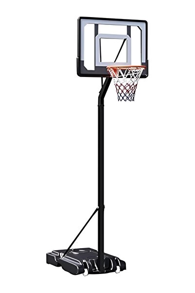 Marshal Fitness Adjustable Basketball Hoop Stand and RIm set-Black