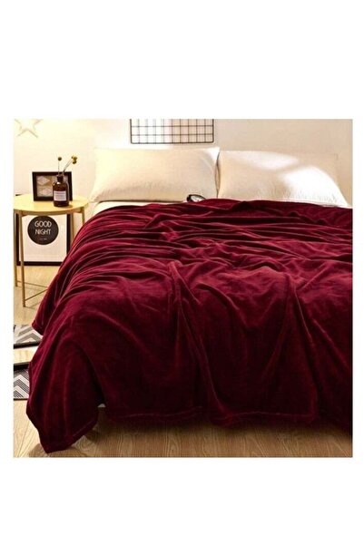 Promass Silky Plain Microfiber Bed Blanket Double Size Maroon