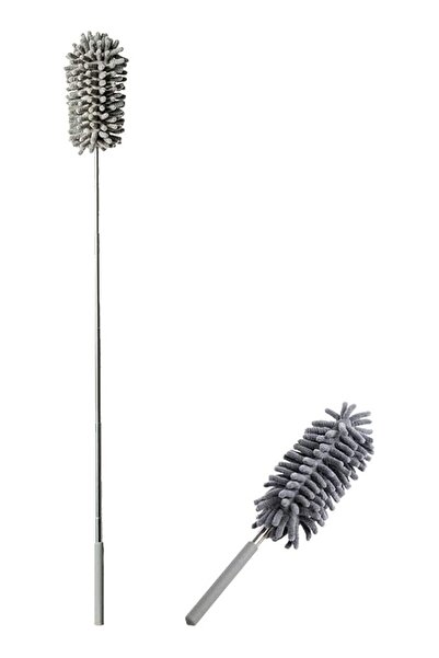 Promass Retractable Dusting Brush, Microfiber Dusters Feather Duster with Extendable Pole