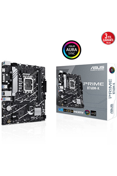 Universal Asus prime b760m-k 2xddr5 vga/hdmi 2xm.2 1xglan 1700p motherboard