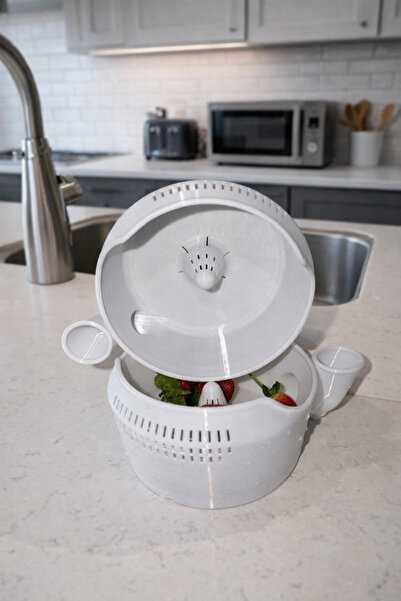 homee 2’li Akıllı Döner Meyve & Sebze Yıkama Aparatı – Kendinden Su Girişli Y...