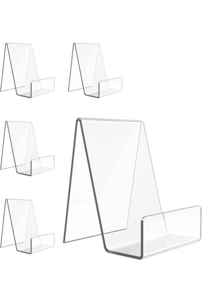 The Bros Acrylic Book Stand, Book Holder for Display, Clear Easel Stand for Display, Display Holder
