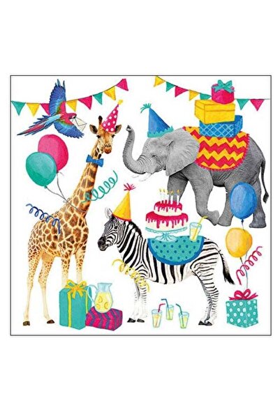 Ambiente Large Animal Birthday Napkins