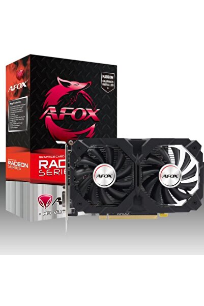 Afox بطاقة رسومات AFRX550-4096D5H2-V4 RX 550 بذاكرة 4 جيجابايت DDR5 وناقل بيا...