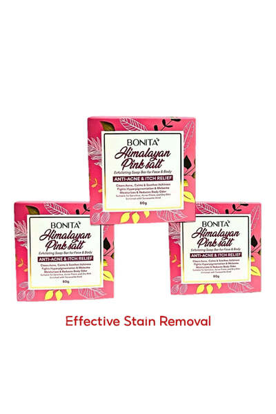 BONİTA 3 pcs of Himalayan Pink Salt Soap 85 g