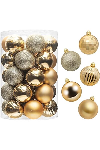 The Bros Christmas Balls Ornaments 34 Pcs Shatterproof Christmas Tree Decorat...