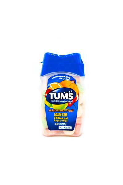 Tums Extra Strength 750 Assorted Fruit Chewable Tablets 48S