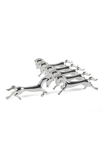Mikasa Moor Silver 6-Piece Horse Knife Holder Set