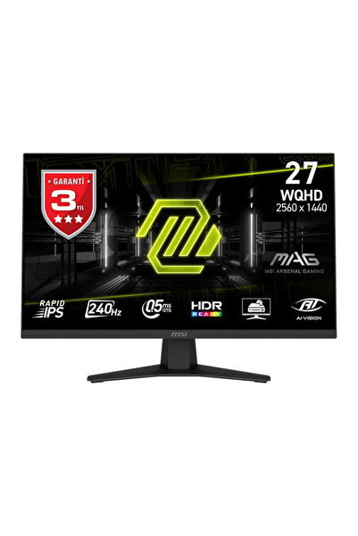 MSI MAG 274QF X24 27″ 240Hz 0.5MS Freesync WQHD Flat Rapid IPS Premium Gaming...