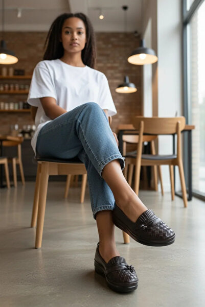 GokceKundura06 Women's Orthopedic Bowknot Elastic Comfortable Sole Ballerinas