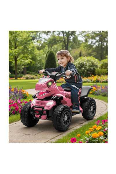 LAOBAN دراجة ديناصور للأطفال من تراك سفن 12 فولت