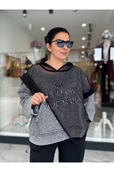 HAYAT collection H4 FİLE DETAYLI TASARIM SWEAT