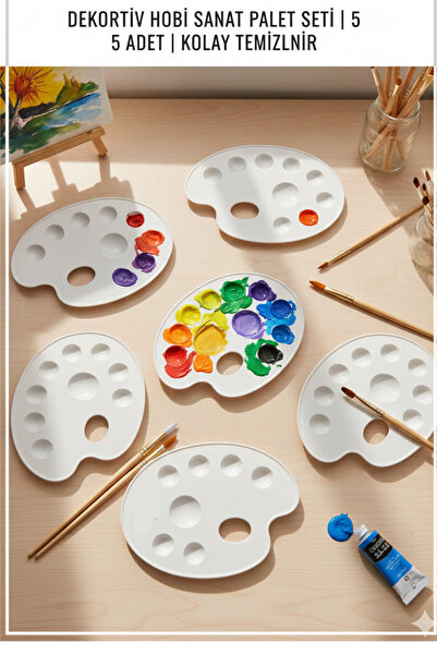 NEON PLUS 5 adet Resim Paledi Workshop, Etkinlik Boyama Sanatı