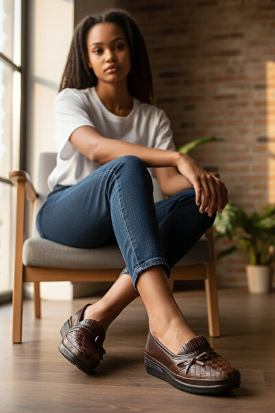 GokceKundura06 Women's Orthopedic Bowknot Elastic Comfortable Sole Ballerinas