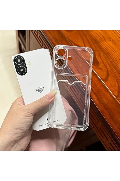 EDELFU iPhone 17 - Transparent Wallet Phone Case Soft Shockproof Wallet Case