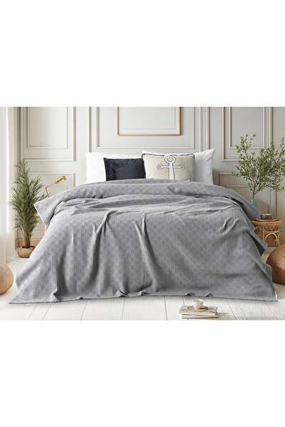 Doqu Home ماسال طقم بنمط البيكيه مزدوج أنثراسايت