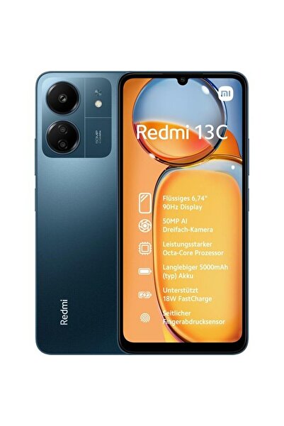 Xiaomi Yenilenmiş Redmi 13C 256 GB Lacivert Cep Telefonu (12 Ay Garantili) - ...