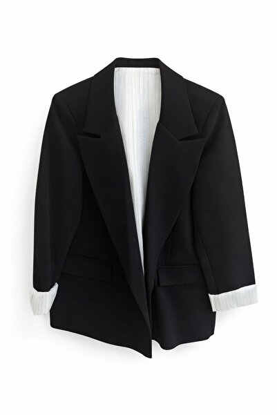 SHUR BOUTİQUE Düğmesiz Blazer Ceket