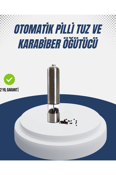 toyigoo مطحنة توابل أوتوماتيكية بهيكل من الفولاذ المقاوم للصدأ وتصميم مريح TY...