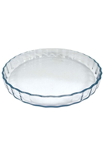 AVCI HOME MAKER صينية خبز دائرية من الزجاج المزخرف من هوم ميكر، سعة 2 لتر، قطر 29.7 سم، ارتفاع 4 سم