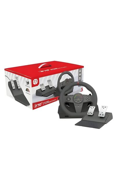 moontime alaçatı GT10 270° Oyun Direksiyonu Seti, PS4, Xbox, Switch ve PC uyumlu