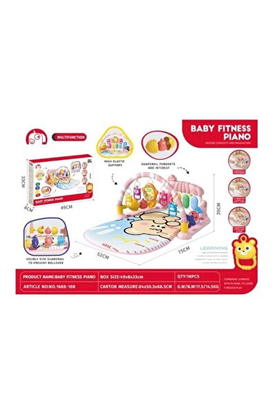 Moment of toys سجادة أنشطة للأطفال الرضع مع بيانو