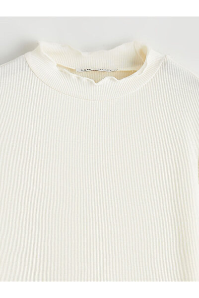 LC Waikiki Fırfırlı Dik Yaka Kadın Body