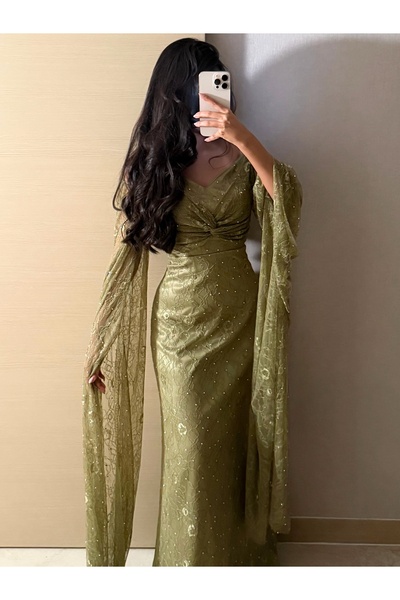 salsa-dresses Soft lace dress with pearl embroidery