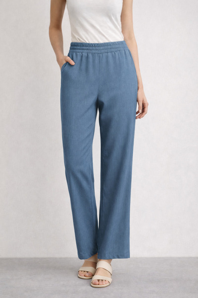 FUAT GÜRSEN Side Pocket Elastic Waist Trousers