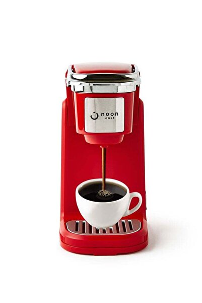 Noon East K Cup Coffee Machine - 3 bar with 0.3 Liter water tank, 800 W With High Pressure - Red