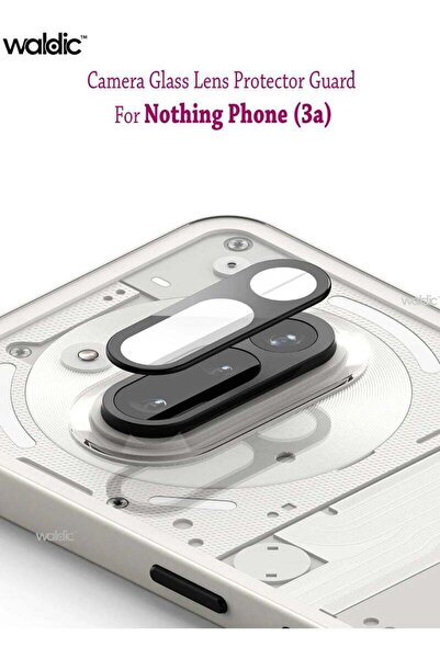 Generic Nothing Phone (3a) For Camera Lens Screen Protector - Black