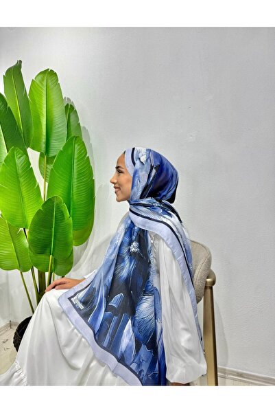 ALURA RÜZGAR ESİNTİSİ PAMUK SOFT ŞAL-LACİVERT