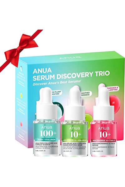 ANUA Niacinamide Serum Discovery Trio, Mini Face Serum Travel Size Kit