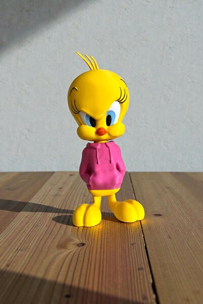 Valyria 21 CM 3D baskı Tweety figürü, Looney Tunes figür, çizgi film figürü