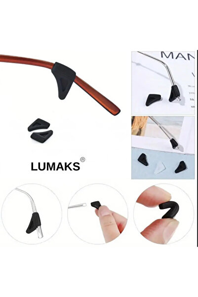 LUMAKS Silicone Eyeglass Ear Holder – Anti-Slip Glasses Strap Attachment, Universal Compatibility (1 Pair)
