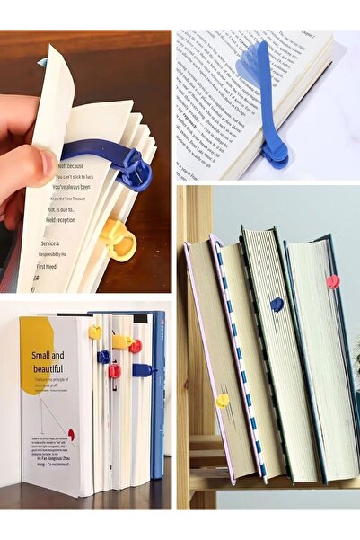 Özasya AVM 3’lü Otomatik Kitap Ayıracı – Akıllı Silikon Yer İmi Klips Seti, Okuma Severler İçin